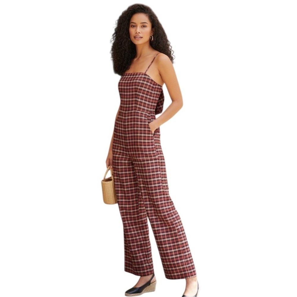 Anthropologie Hutch Women's size 4 Plaid Bow Casual Career Cocktail Party Jumper